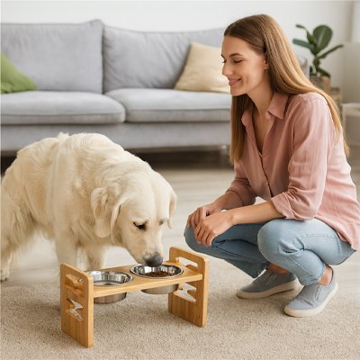 Gamelle pour chien surélevée